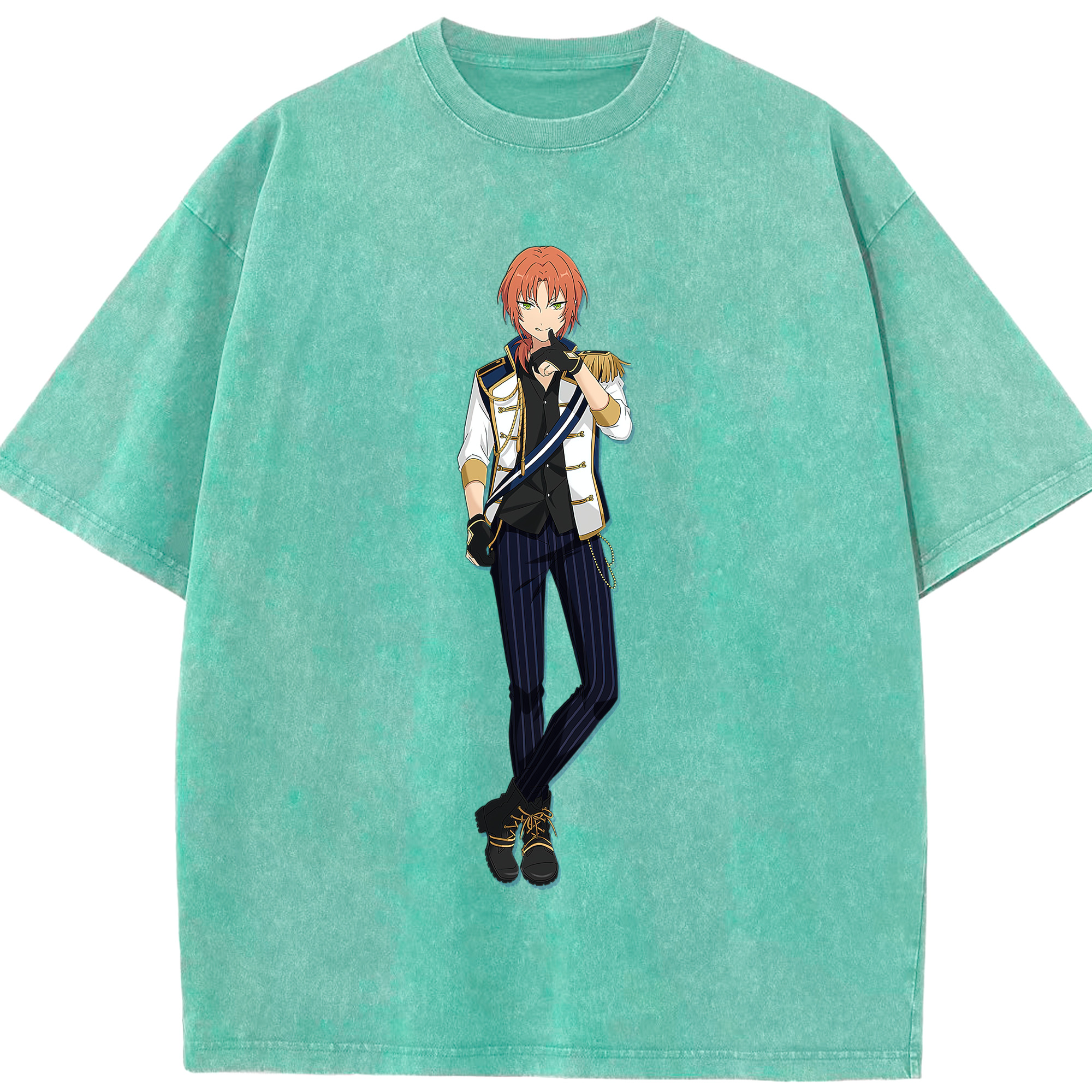 （画像用） あんさんぶるスターズ! Ensemble Stars 綿100% ヴィンテージ風 半袖Tシャツ（フロントプリント）